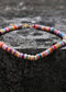 Boho Necklace, Seed Bead Choker, Colorful Shell